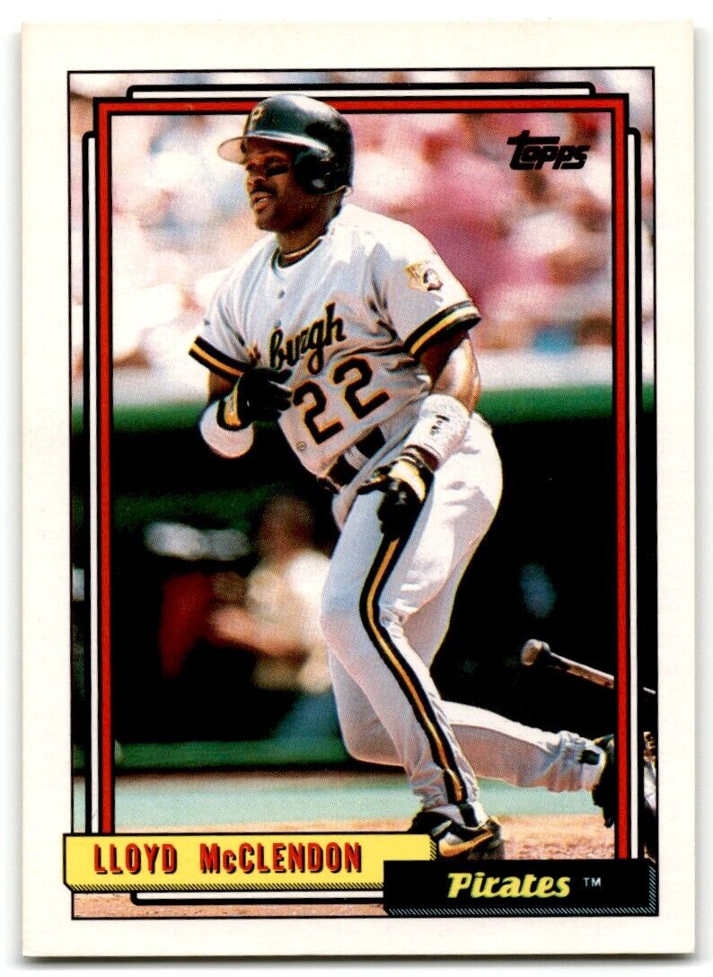 1992 Topps Lloyd McClendon Pittsburgh Pirates #209