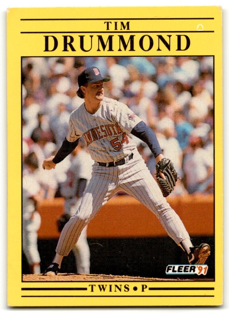 1991 Fleer Tim Drummond Minnesota Twins #607A