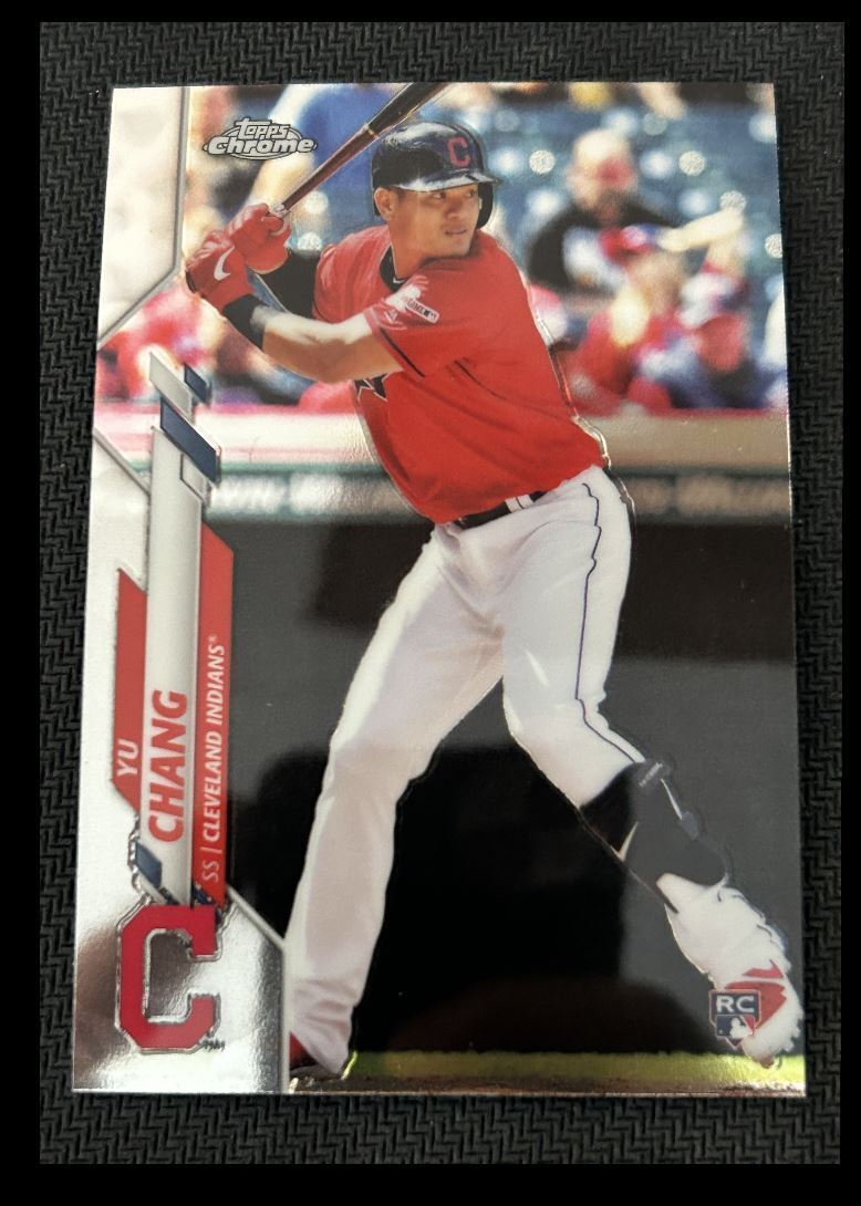 2020 Topps Chrome Yu Chang Rookie Cleveland Indians #173