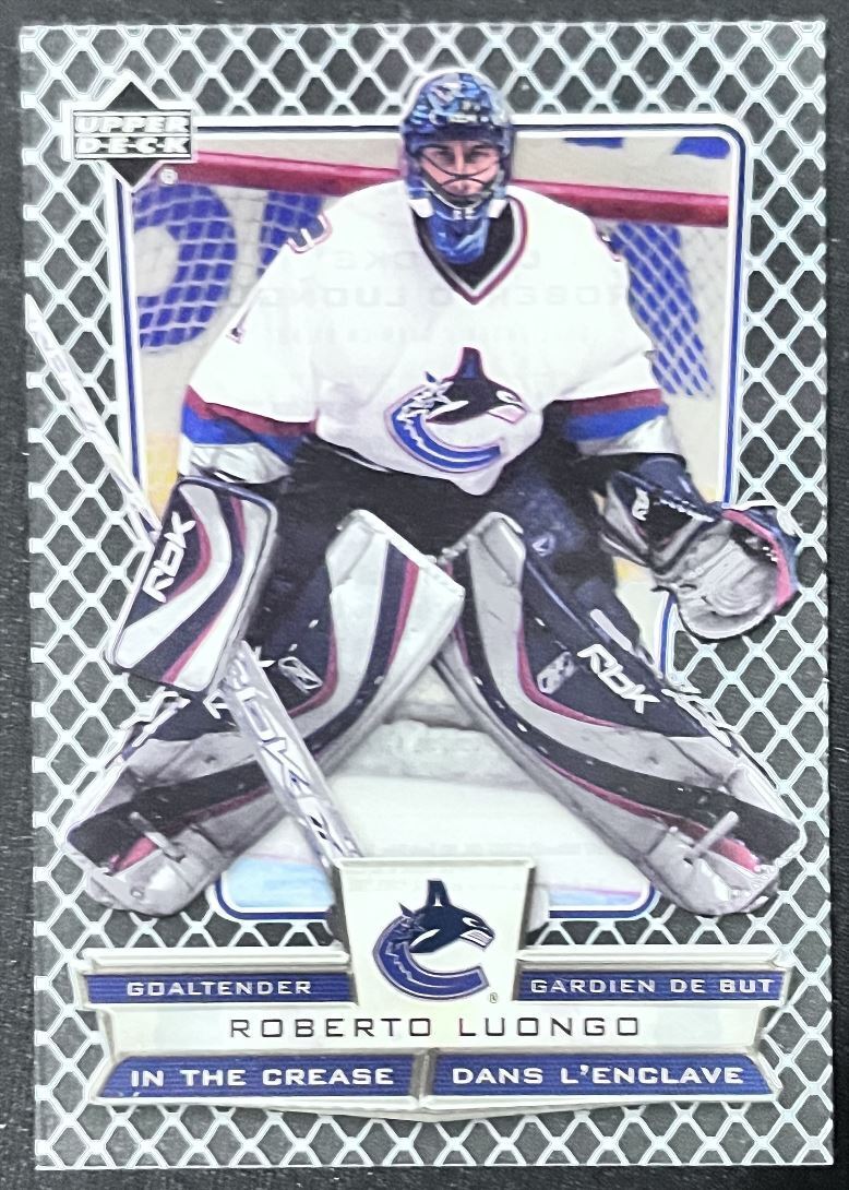 2007-08 McDonald's Upper Deck In the Crease Roberto Luongo Vancouver Canucks