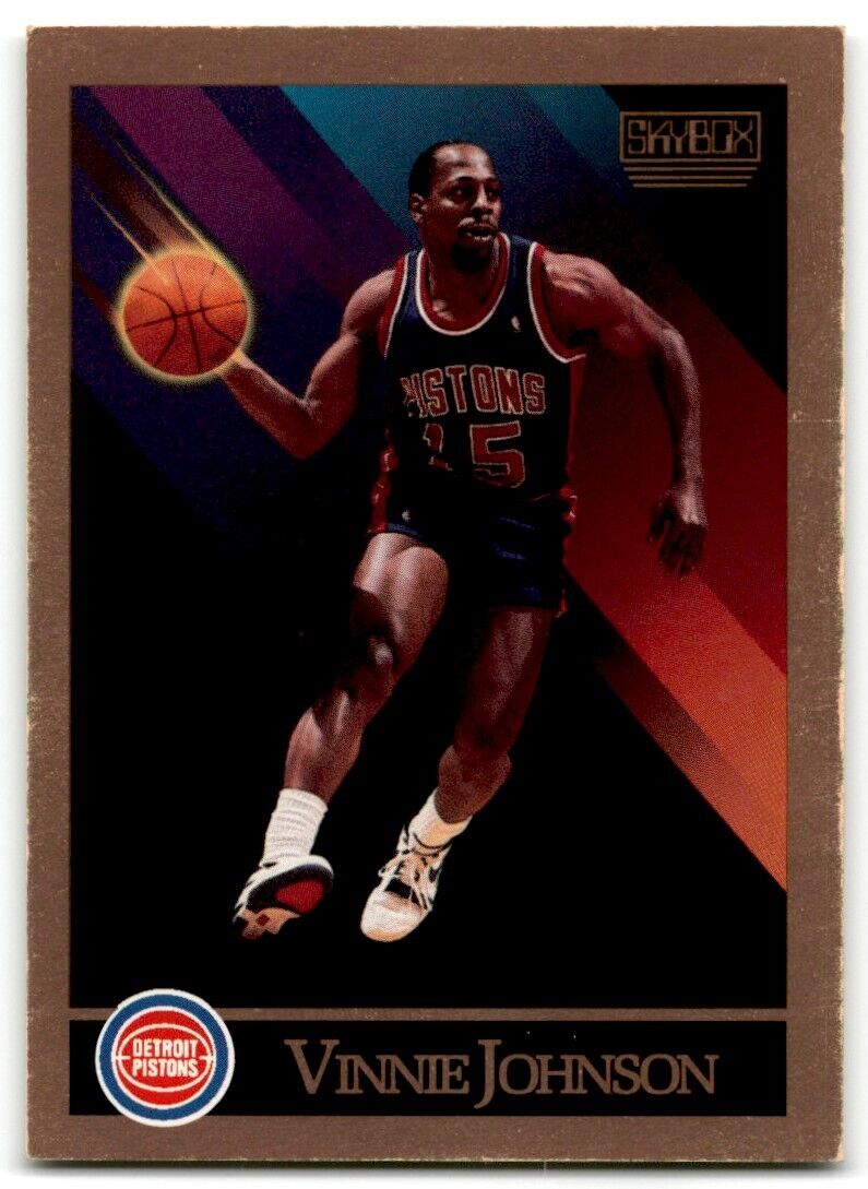 1990-91 SkyBox Vinnie Johnson Detroit Pistons #89