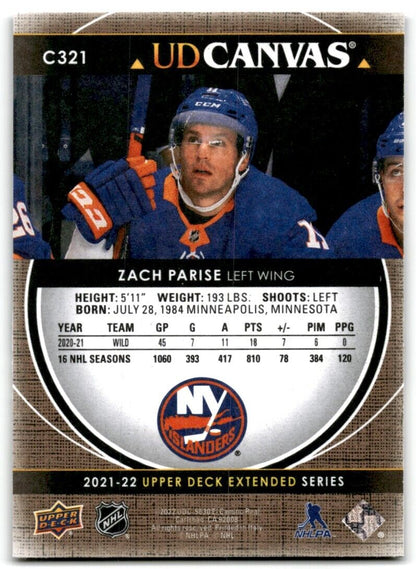 2022-23 Upper Deck UD Canvas Zach Parise New York Islanders #C321