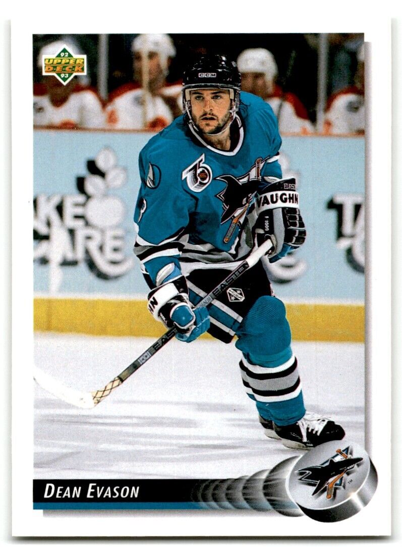 1992-93 Upper Deck Dean Evason San Jose Sharks #281