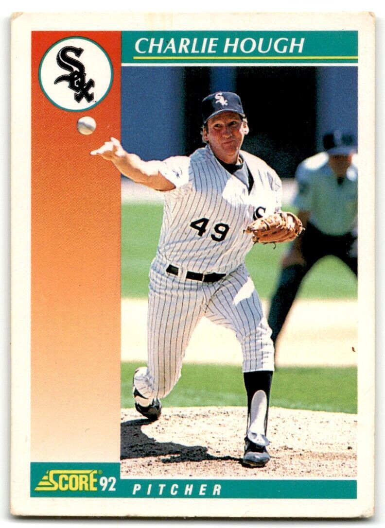 1992 Score Charlie Hough Chicago White Sox #302