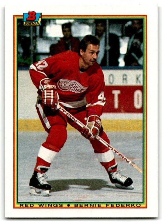 1990-91 Bowman Bernie Federko Detroit Red Wings #238