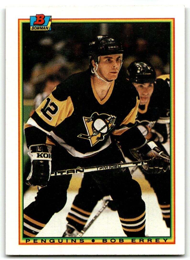 1990-91 Bowman Bob Errey Pittsburgh Penguins #212