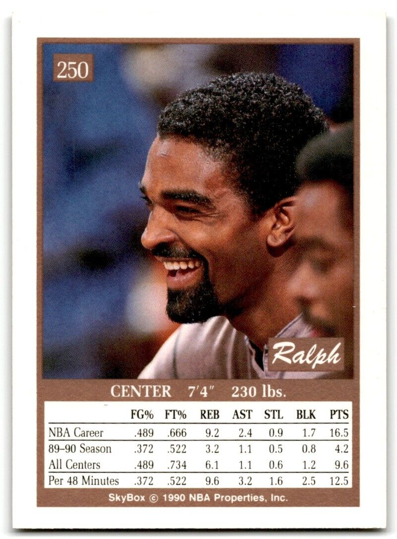 1990-91 SkyBox Ralph Sampson Sacramento Kings #250