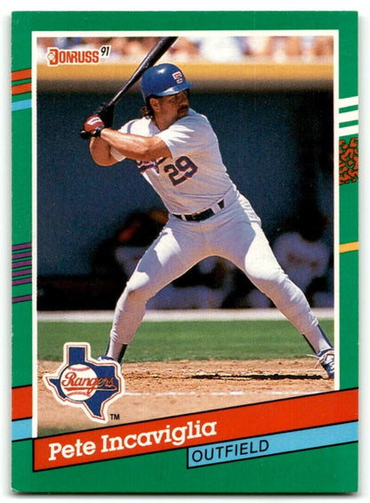 1991 Donruss Pete Incaviglia Texas Rangers #464