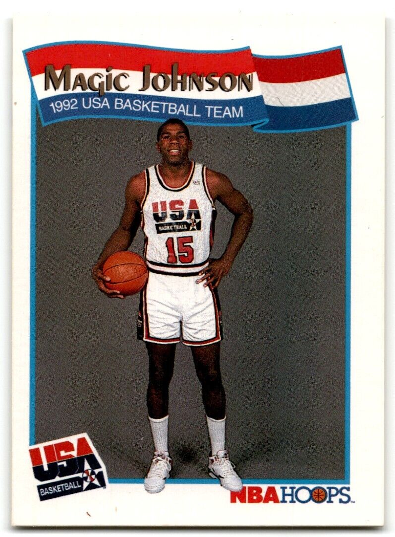 1991-92 Hoops McDonald's Magic Johnson USA #54