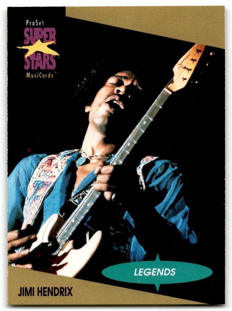 Jimi Hendrix ProSet Super Star MusiCards (Card #10)