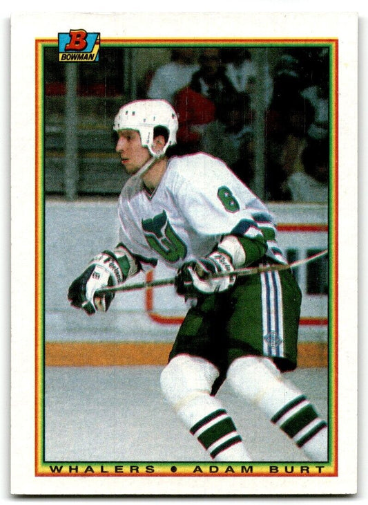 1990-91 Bowman Adam Burt Rookie Hartford Whalers #252