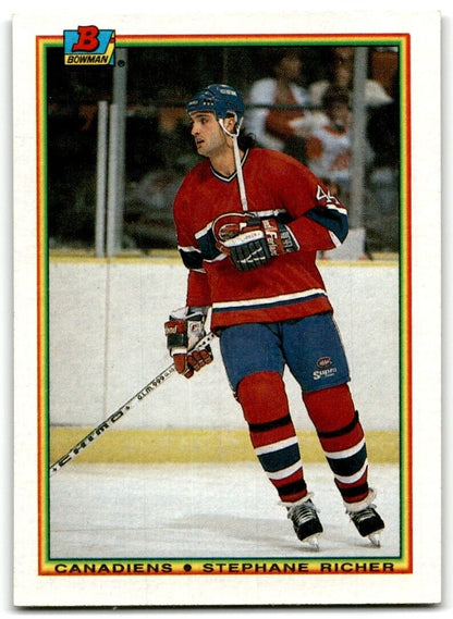 1990-91 Bowman Stephane Richer Montreal Canadiens #45