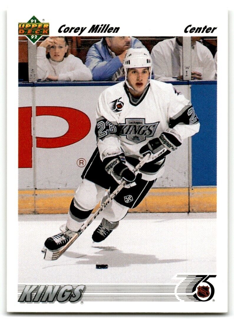 1991-92 Upper Deck Corey Millen Rookie Los Angeles Kings #604