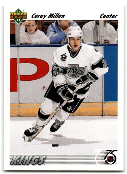 1991-92 Upper Deck Corey Millen Rookie Los Angeles Kings #604