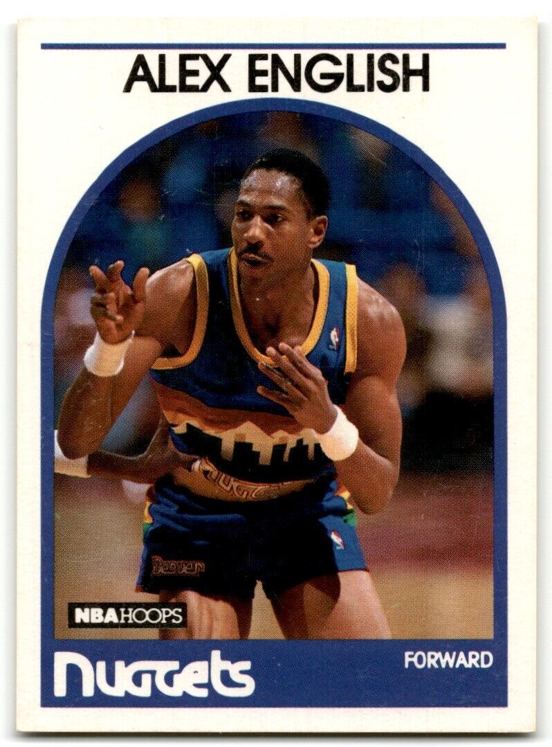 1989-90 Hoops Alex English Denver Nuggets #120