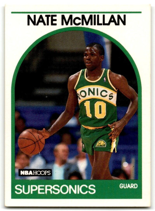 1989-90 Hoops Nate McMillan Seattle SuperSonics #192