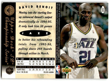 1994-95 SP Championship Die Cuts David Benoit Utah Jazz #128