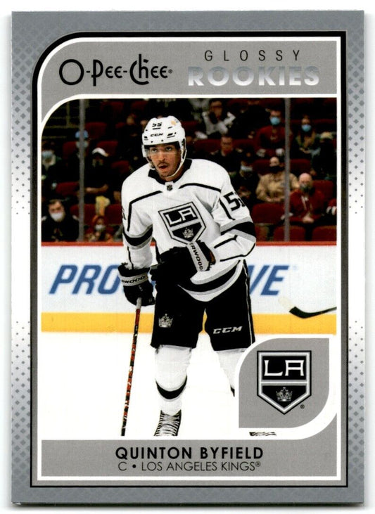 2021-22 Upper Deck O-Pee-Chee Glossy Quinton Byfield Rookie Los Angeles Kings