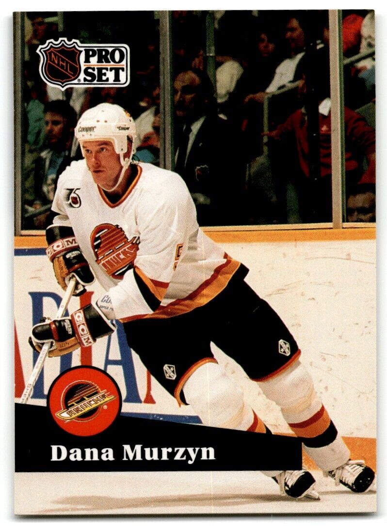 1991-92 Pro Set Dana Murzyn Vancouver Canucks #498