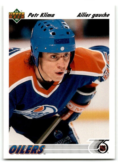 1991-92 Upper Deck French Petr Klima Edmonton Oilers #111