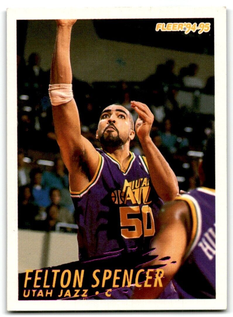 1994-95 Fleer European Felton Spencer Utah Jazz #226