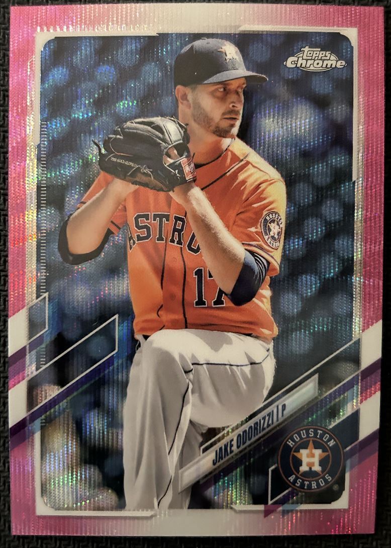 2021 Topps Chrome Update pink Jake Odorizzi Houston Astros #USC21 Parallel