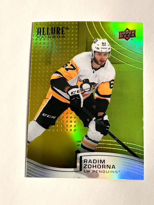 2021-22 Upper Deck Allure Yellow Green - Rookie #R38 Radim Zohorna