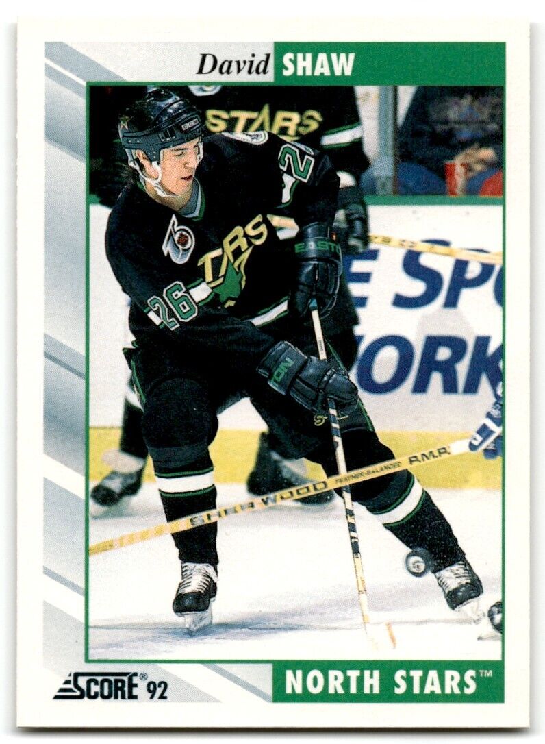 1992-93 Score David Shaw Minnesota North Stars #183