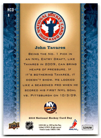 2009-10 Upper Deck National Hockey Card Day John Tavares Rookie New York