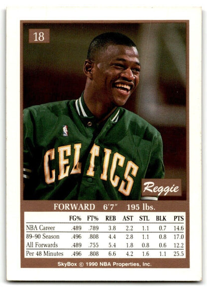 1990-91 SkyBox Reggie Lewis Boston Celtics #18