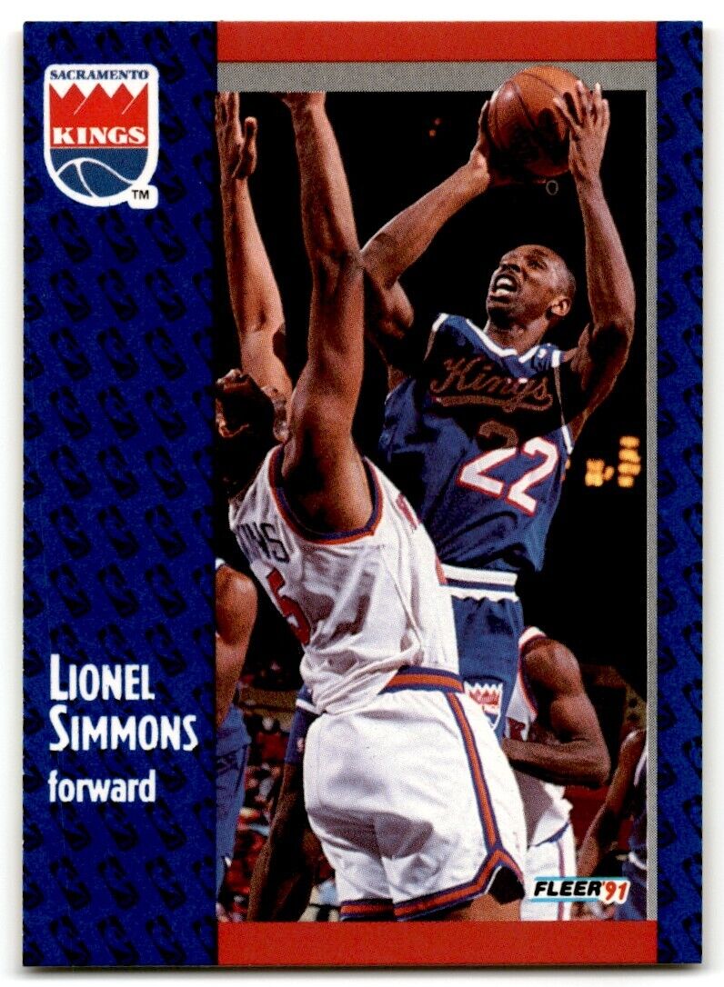 1991-92 Fleer Lionel Simmons Sacramento Kings #179