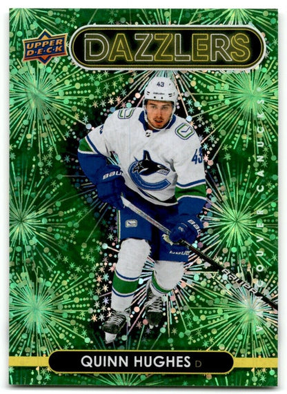 2021-22 Upper Deck Dazzlers Quinn Hughes Vancouver Canucks #DZ-95