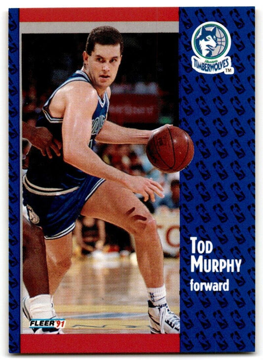 1991-92 Fleer Tod Murphy Minnesota Timberwolves #124