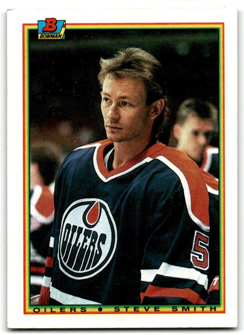 1990-91 Bowman Steve Smith Edmonton Oilers #200