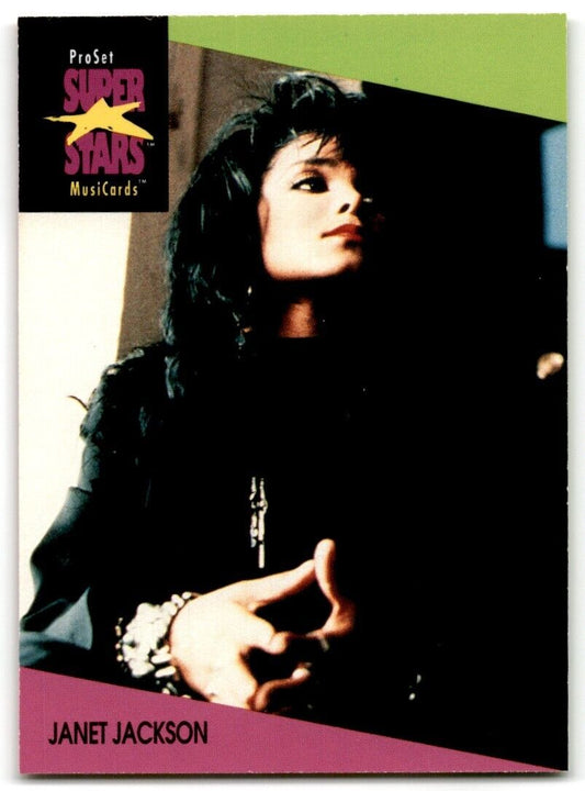 1991-92 ProSet Super Stars MusiCard Janet Jackson #57