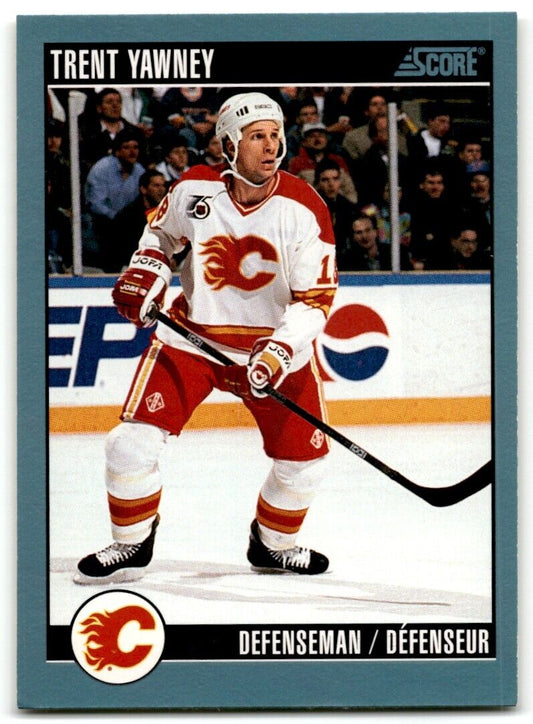 1992-93 Score Trent Yawney Calgary Flames #216