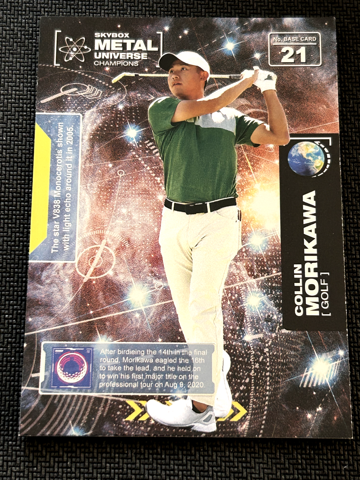 2021 Skybox Metal Universe Champions #21 Collin Morikawa  RC Rookie Golf