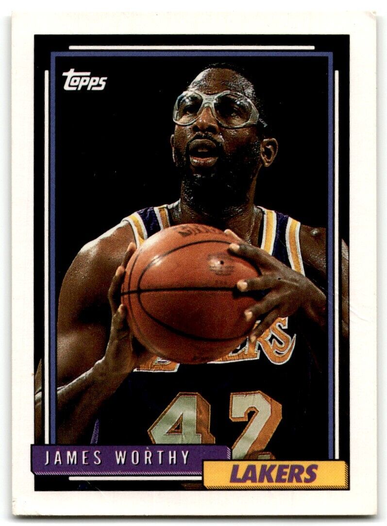 1992-93 Topps James Worthy Los Angeles Lakers #255