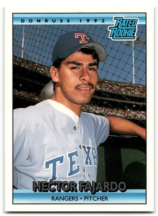 1992 Donruss Hector Fajardo Rookie Texas Rangers #419