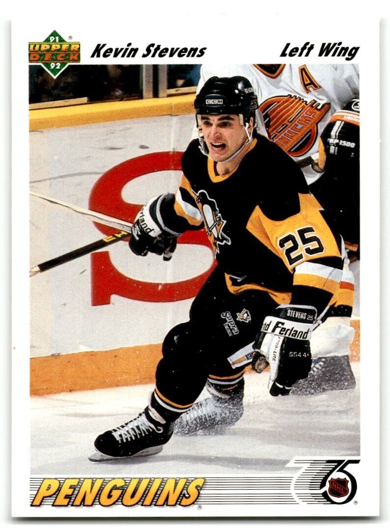 1991-92 Upper Deck Kevin Stevens Pittsburgh Penguins #154