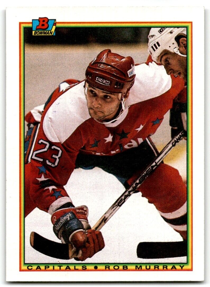 1990-91 Bowman Rob Murray Rookie Washington Capitals #74