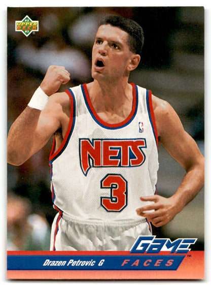 1992-93 Upper Deck Drazen Petrovic New Jersey Nets #491