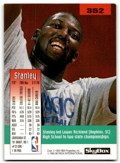 1992-93 SkyBox Stanley Roberts Los Angeles Clippers #352