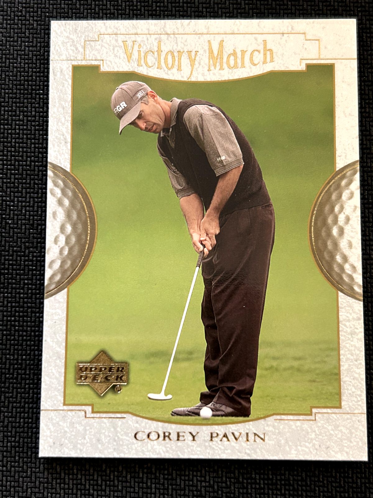 2001 Upper Deck Golf Trading Cards #157 Corey Pavin Victory March