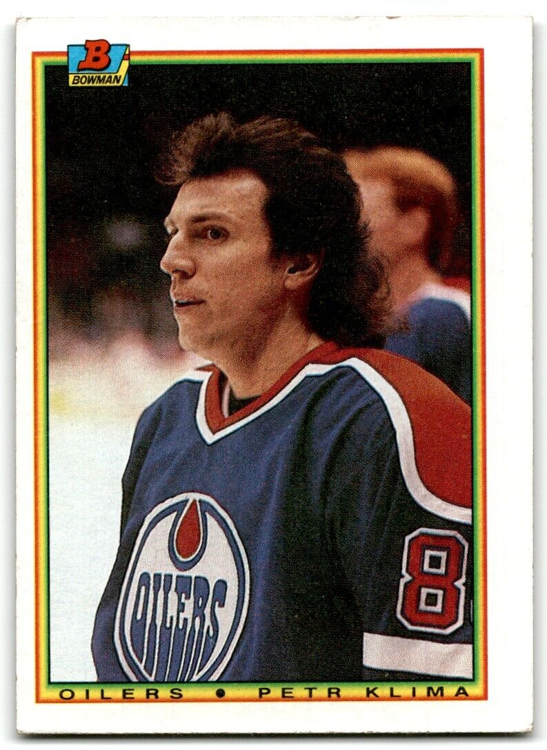 1990-91 Bowman Petr Klima Edmonton Oilers #197