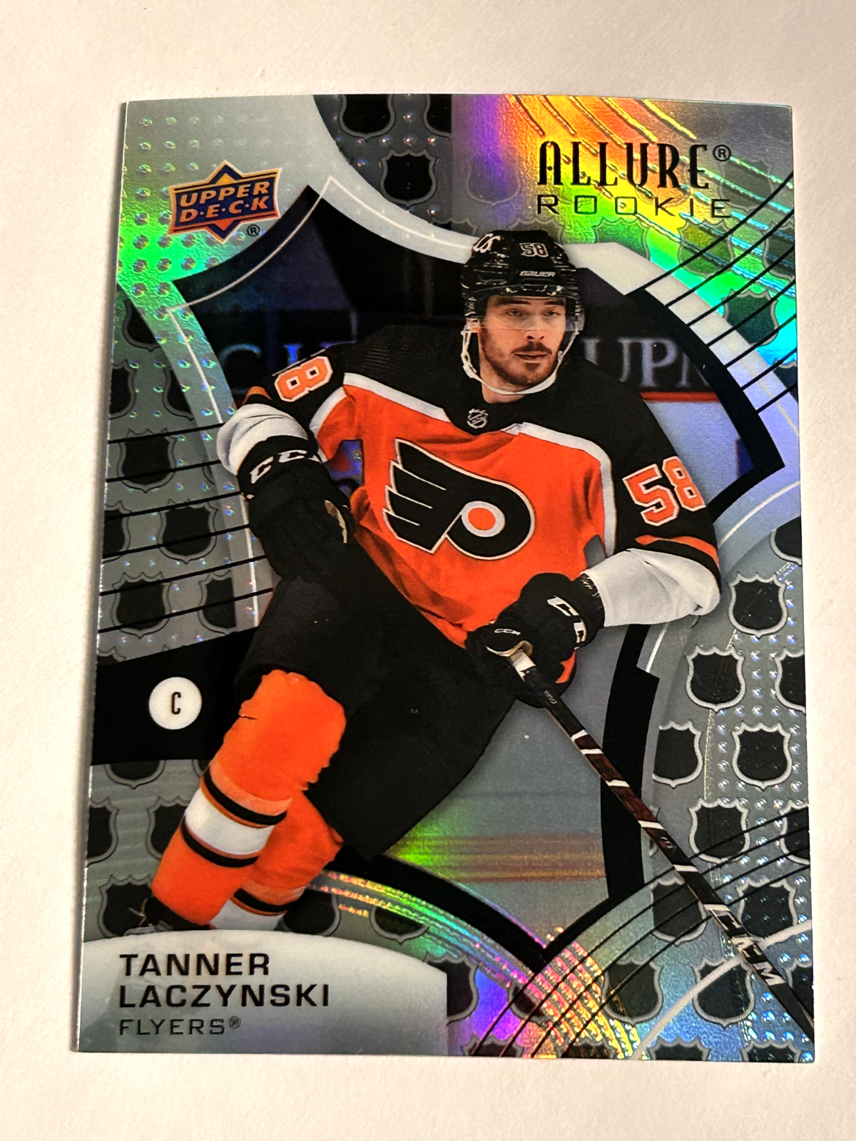 2021-22 Upper Deck Allure - Rookie #114 - Tanner Lacynski - Philadelphia Flyers