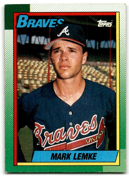 1990 Topps Mark Lemke Atlanta Braves #451