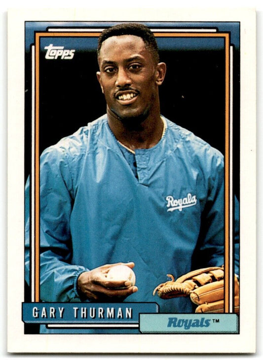 1992 Topps Gary Thurman Kansas City Royals #494