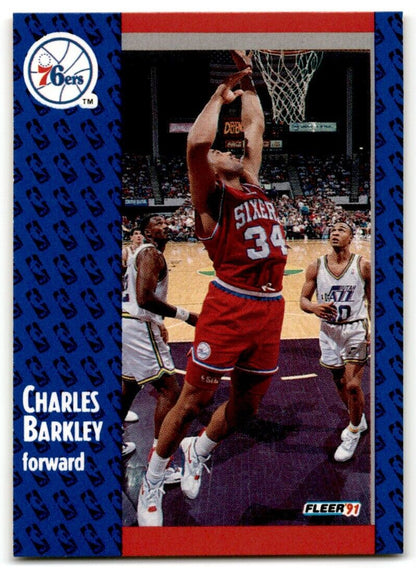 1991-92 Fleer Charles Barkley Philadelphia 76ers #151