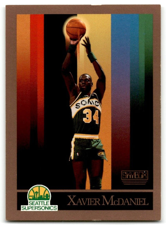 1990-91 SkyBox Xavier McDaniel Seattle SuperSonics #269